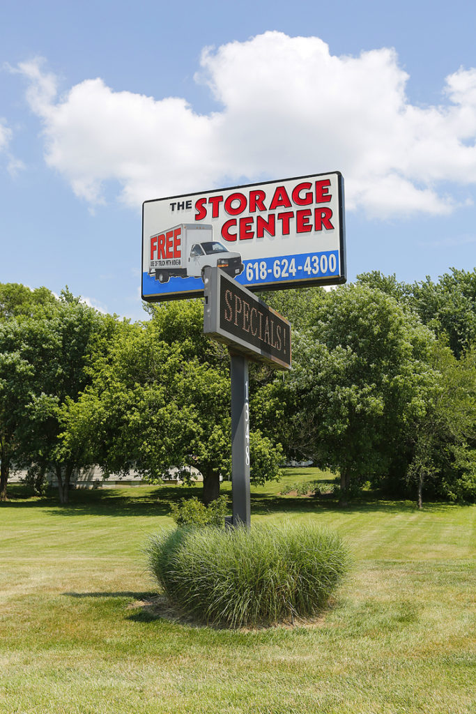 The Storage Center of O'Fallon Illinois sign