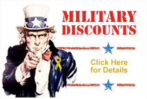 Military Discounts! Click here for details.
